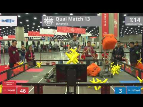 2017 VEXU Innovate Q13 - SNNU2 vs UTNA1 - 43 to 6