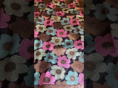 Handloom Pure Katan Silk Saree with Multi Color Flower Motifs