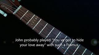 Video thumbnail for Framus Hootenanny 1963 - You´ve got to hide your love away by rolatau