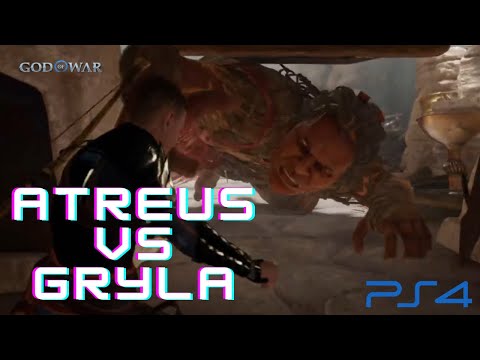 God of War Ragnarök Atreus vs Giant Gryla Boss Fight Ps4
