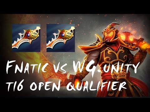 Mushi 2 Rapiers - Fnatic vs WG.Unity - TI6 SEA Open Qualifier