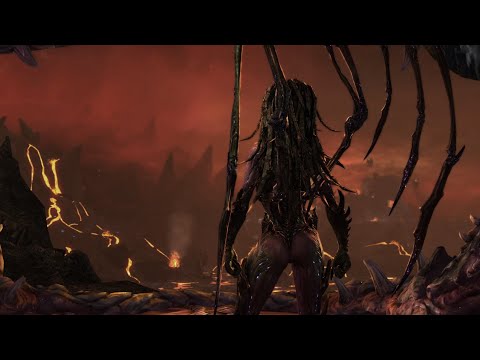 Sarah Kerrigan's zerg backside
