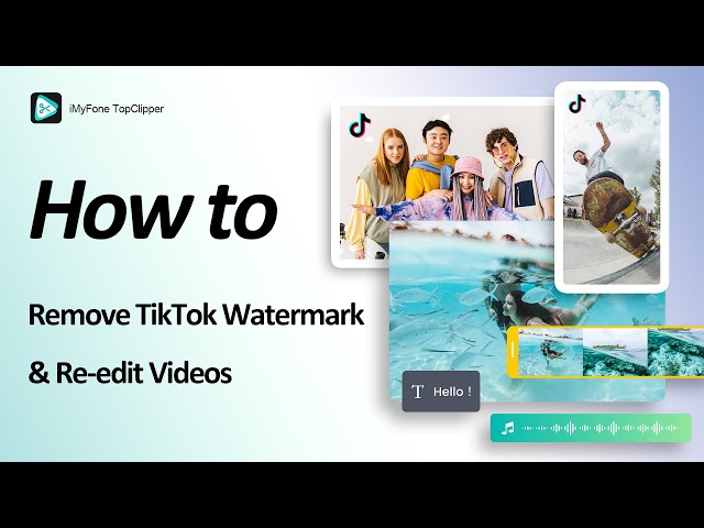 remove tiktok watermark via imyfone topclipper