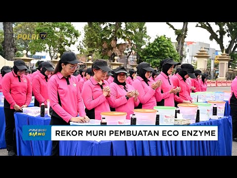 BHAYANGKARI JAMBI MERIAHKAN PEMECAHAN REKOR MURI PEMBUATAN ECO ENZYME SECARA SERENTAK