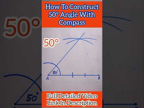 50 Degree Angle | #shorts #short #ytshorts #maths