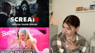 SCREAM 6 TEASER TRAILER REACTION!!! + BARBIE TEASER REACTION!!!