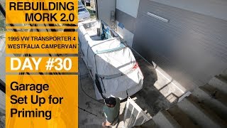 How To Set Up Your Workspace or Garage for Priming or Painting Your Van