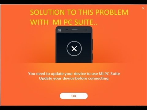 Mi PC suite update problem solution