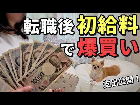 【給料日ルーティン】転職後初給料でコスモス・ダイソー爆買い！リアル支出公開＆愛犬誕生日プレゼント