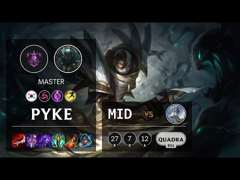 Pyke Mid vs Galio - KR Master Patch 11.19