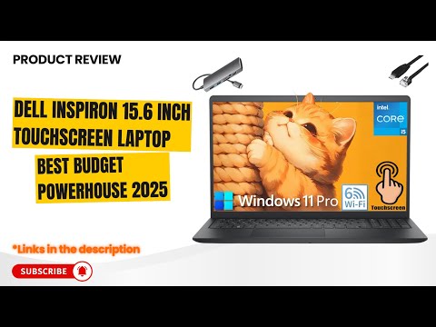 Dell Inspiron 15.6" FHD Touchscreen Laptop, Intel Core i5-1334U, 8GB RAM, 256GB PCIe SSD, Wi-Fi 6, AI Copilot, Windows 11, for Work & Study video review thumbnail