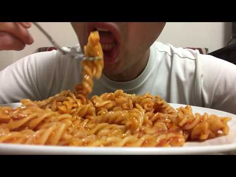 *No Talking* ASMR Short Pasta Mukbang Fusilli all’arrabbiata