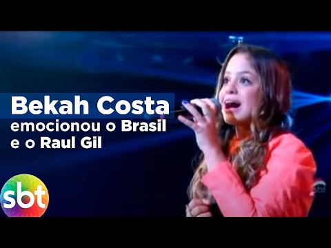 Bekah Costa emocionou o Brasil e o Raul Gil - SBT