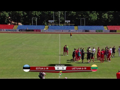 Baltijos taurė (U19): Estija - Lietuva [2018-06-09]