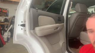 How to remove 2007 Chevrolet Tahoe rear door panel