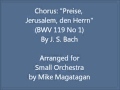 Chorus: "Preise, Jerusalem, den Herrn" (BWV 119 ...