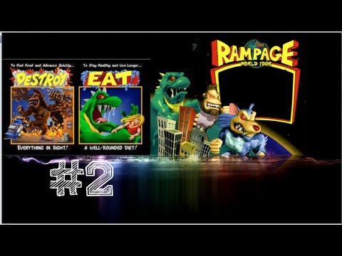 RAMPAGE WORLD TOUR - Classic Game from PS1 Part 2