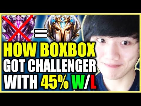 How BoxBox ACTUALLY got CHALLENGER with 45% Win Rate - League of Legends