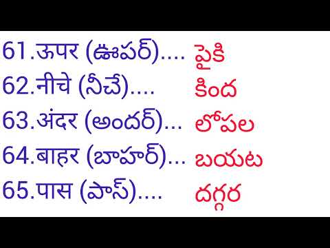 100 Daily Use Hindi Words | Spoken Hindi for Beginners