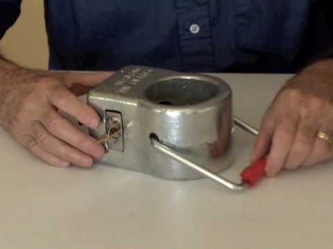 King Pin Lock - Secure your 5th wheel trailer from unauthorized hook-up or towing