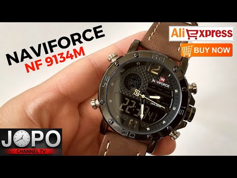 NAVIFORCE NF9134M Army Triple-Time Watch│Naviforce Watch Review│Subtitles