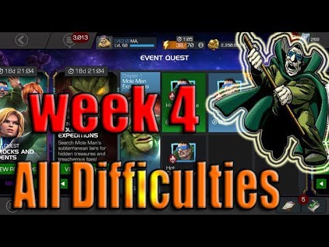 Mole Man Expedition ! All Difficulties ! - Marvel Contest of Champions