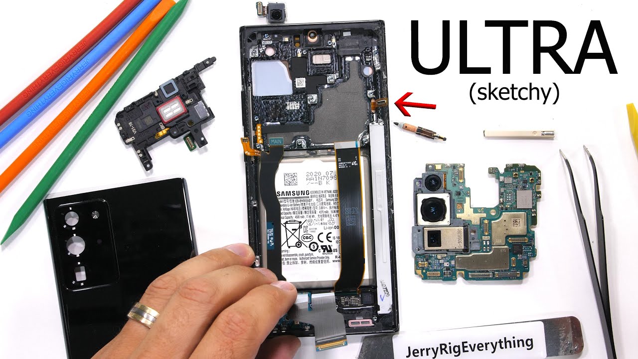 Samsung Note 20 Ultra Teardown! - No Copper Cooling inside?!