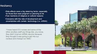 Key Informant Interviews to Assess Factors Related to Vaccination in Healthcare Workers in Pima Co.