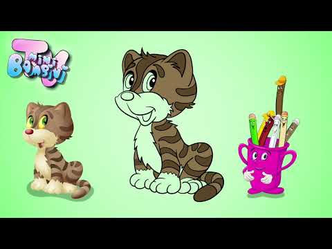 Mini Bambini Kids - KOLOROWANKA ⭐️KOT⭐️ZWIERZĘTA⭐️
