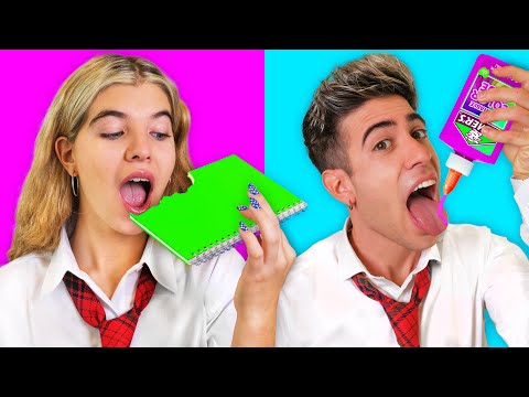 10 WEIRD TRICKS TO EAT IN CLASS !!