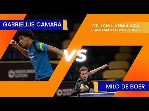 NK Tafeltennis 2023: Gabrielius Camara - Milo de Boer