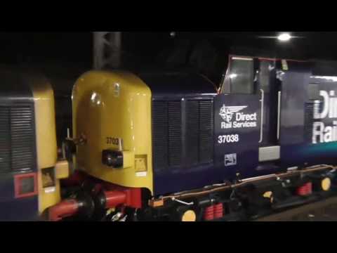 37038 / 37605 6k73 flasks coasting through Carnforth, 11th October 2016