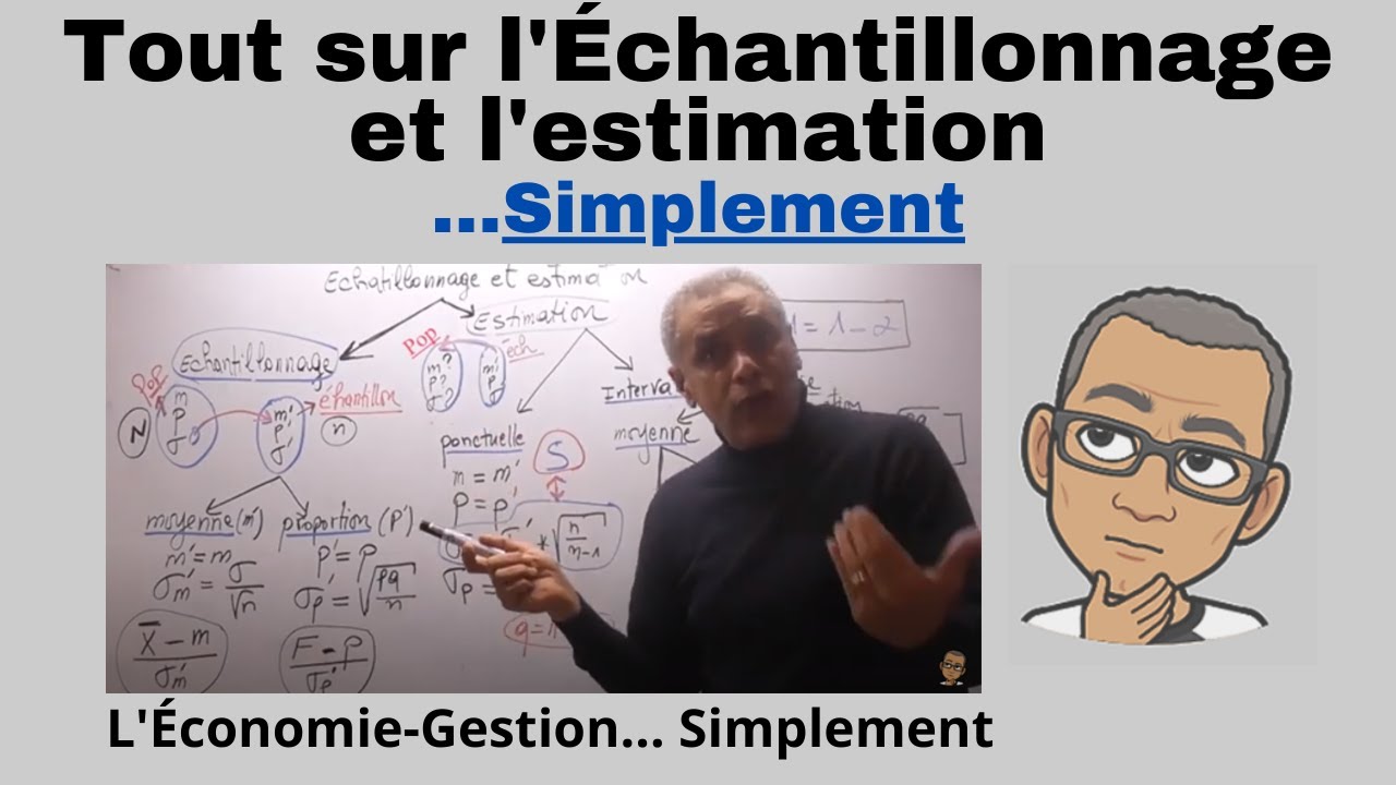TOUT sur les statistiques inférentielles (l'Échantillonnage et l'Estimation)... Simplement