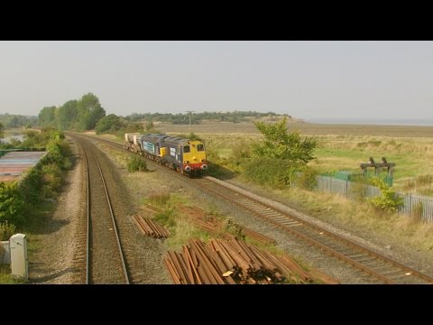 Bagillt 11.9.2014 - DRS 20308 57010 on Valley Flasks - Holywell Flint Class 20 57