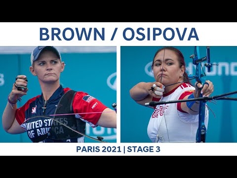 Mackenzie Brown v Elena Osipova – recurve women semifinal | Paris 2021 Hyundai Archery World Cup S3