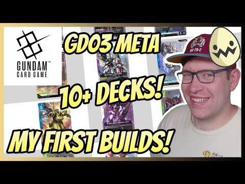 Gundam Card Game: GD03 Meta! My FIRST deck lists and builds!