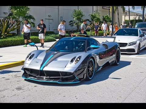 World's Best Supercars Drive By - Bugatti Chiron, Pagani Huayra L'Ultimo, Lamborghini Aventador SVJ