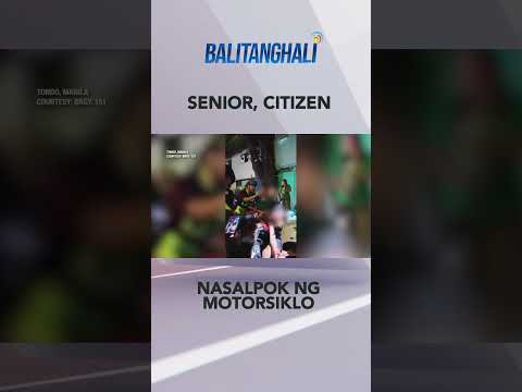 Ang HULI-CAM na pagsalpok ng motorsiklo sa isang senior citizen. #shorts Balitanghali