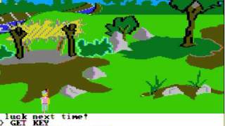 Apple II Game: King's Quest (1984 Sierra On-Line)
