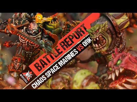 Chaos Space Marines vs Orks | Warhammer 40k Battle Report