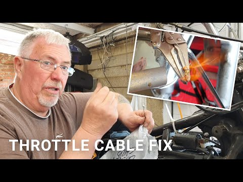 How To Shorten or Repair Throttle Cable, Brake or Clutch Cables with Solder - Motorcycle | Part 18