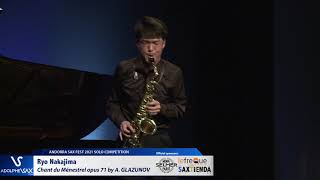 Ryo Nakajima plays Chant du Ménestrel opus 71 by Alexander GLAZUNOV