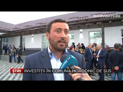 Investitii in comuna Horodnic de Sus