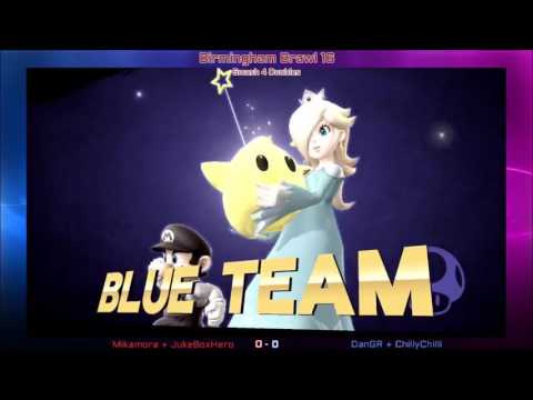 Bham Brawl 16 - Smash 4 Doubles - Winners Semis - Mikamora & JukeBoxHero vs ChillyChilli & DanGR