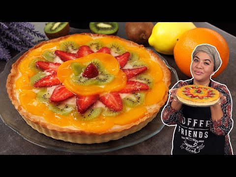 🥧 Fruit TART with cream pastry 🍓🥝😍