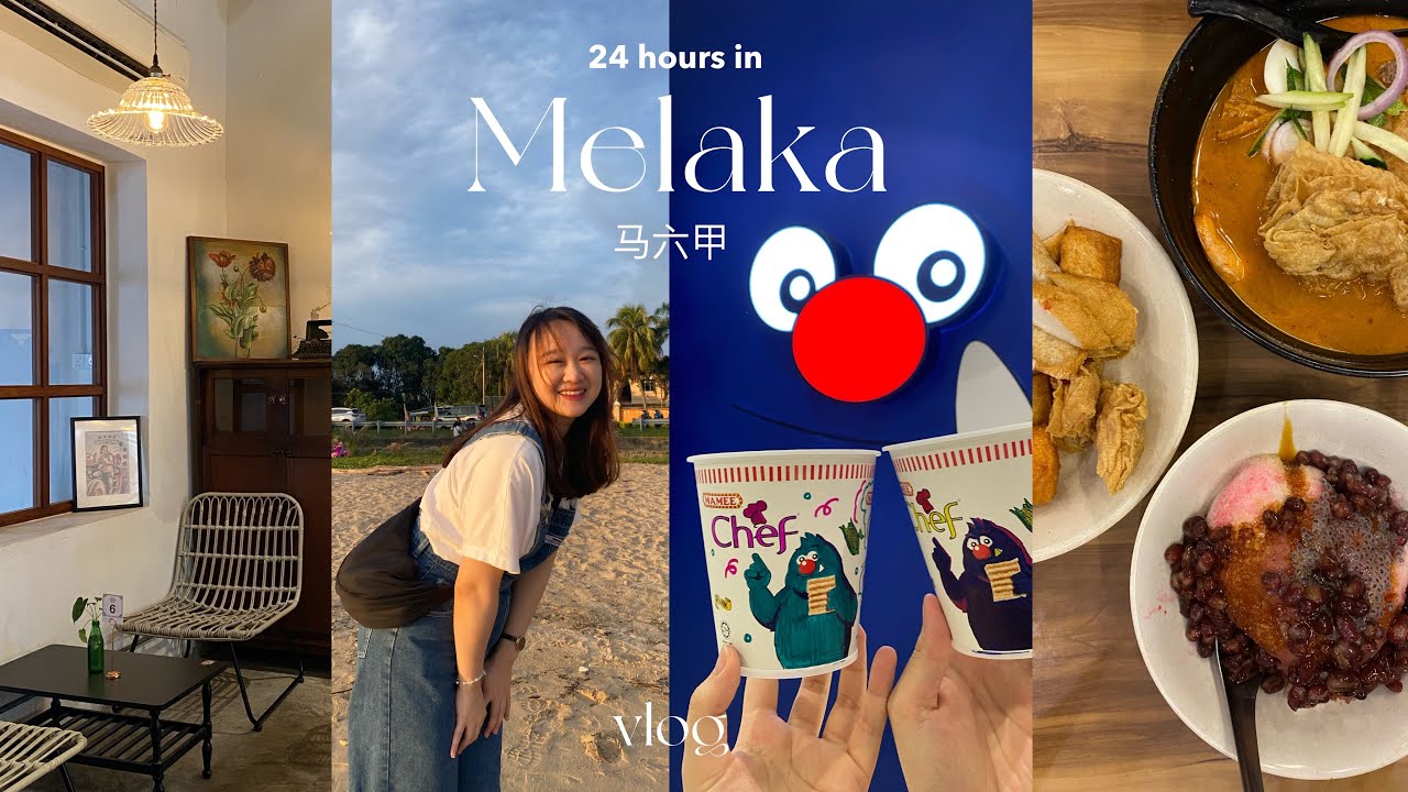 MELAKA one day trip 🇲🇾 Best places to visit , good nyonya laksa, coffee + sunset