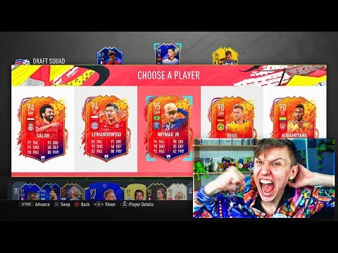 95 HEADLINERS NEYMAR IN RAREST 193 FUT DRAFT!! - FIFA 20