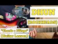 DHUN - Rockheads Nepal | Guitar Lesson | Plucking with Fillups | (With Tab)