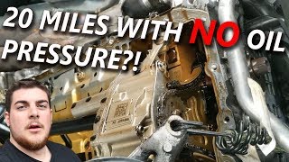BMW's Belt Sucked Into the Motor   Part 3 OIL PAN OFF!