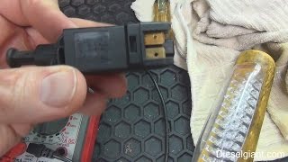How to replace a brake light switch on VW Jetta Tdi A3 body car